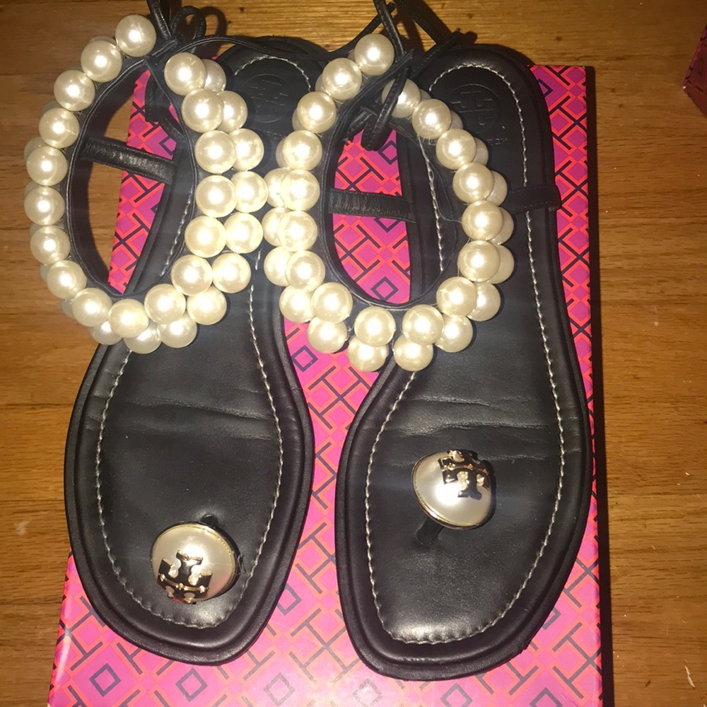 Tory Burch pearl sandals